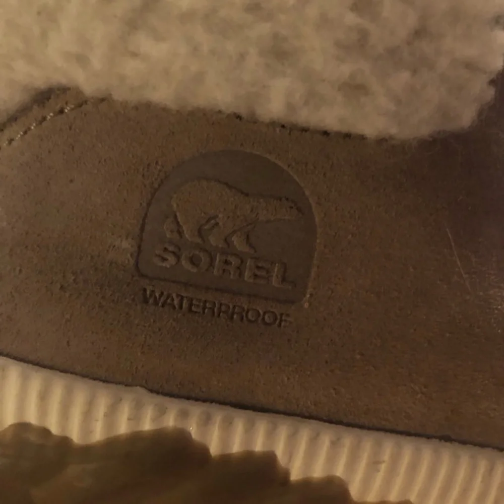 SOREL Kids Out 'N About Conquest Waterproof  Winter Bootie Tan Big Kid Size 4